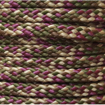 PPM touw 8 mm oud roze/beige/bruin/olijfgroen